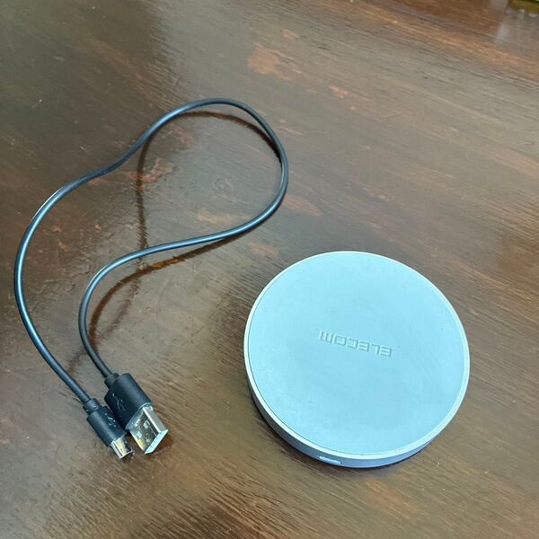 ELECOM ワイヤレス充電器 グレー