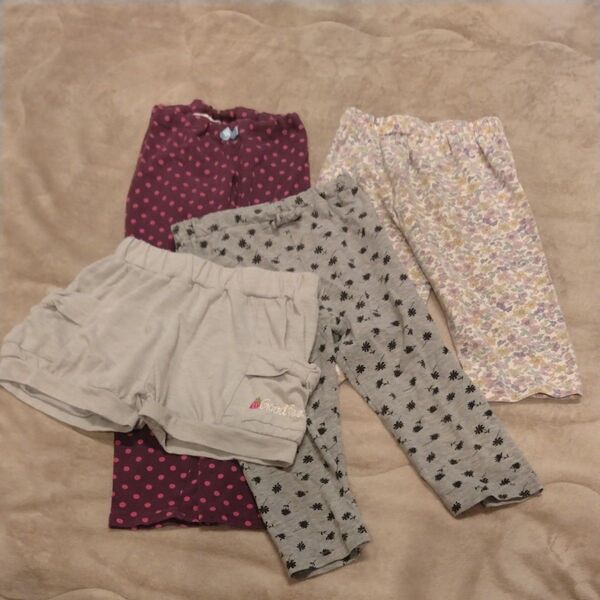 女の子 パンツ 4枚セット まとめ売り 120サイズ