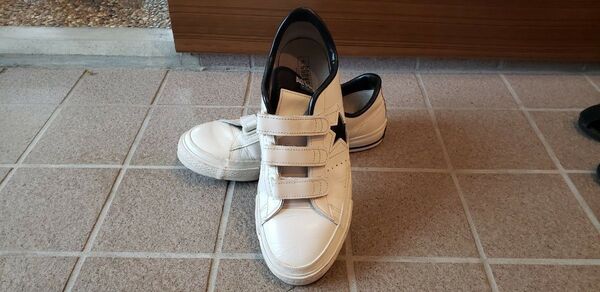 CONVERSE コンバース ONE STAR J ワンスター ホワイト ブラック 白黒US9.5 28センチ