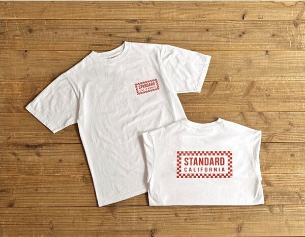 限定!白XL STANDARD CALIFORNIA Heavyweight Checker Logo チェッカー ロゴ Tシャツ