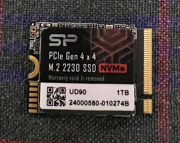 シリコンパワー 1TB NVMe 4.0 Gen4 PCIe M.2 2230 SSD