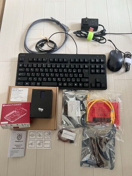 Geekworm PiKVM+ラズパイ4モデルB+5V4A電源+MicroHDMI to HDMIケーブル+高耐久microSD