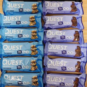 クエスト Quest Nutrition オーバーロード プロテインバー 2種類×各6本(合計12本)