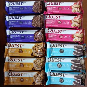 クエスト Quest Nutrition プロテインバー 4種類×各3本(合計12本)