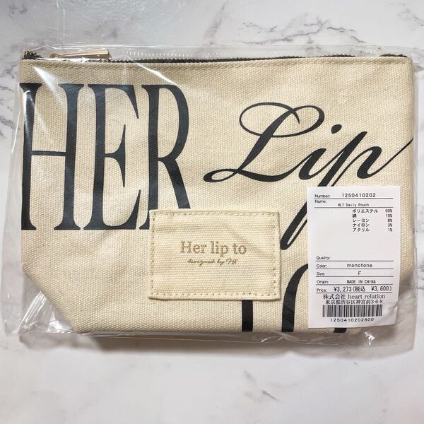 HLT DAIRLY LOGO POUCH monotone rose セット