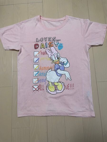 ディズニー ドナルドダック Tシャツ ピンク