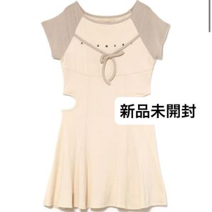 Mary logo flare mini dress