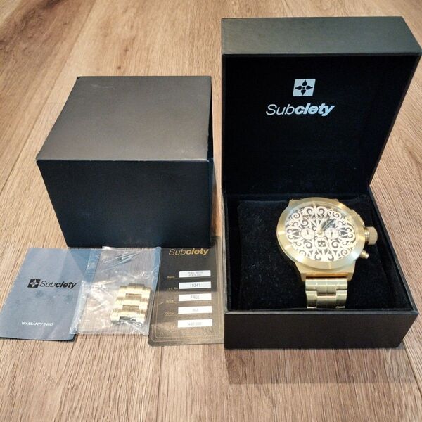 Subciety 腕時計 TRIBAL WATCH クロノグラフ ゴールド