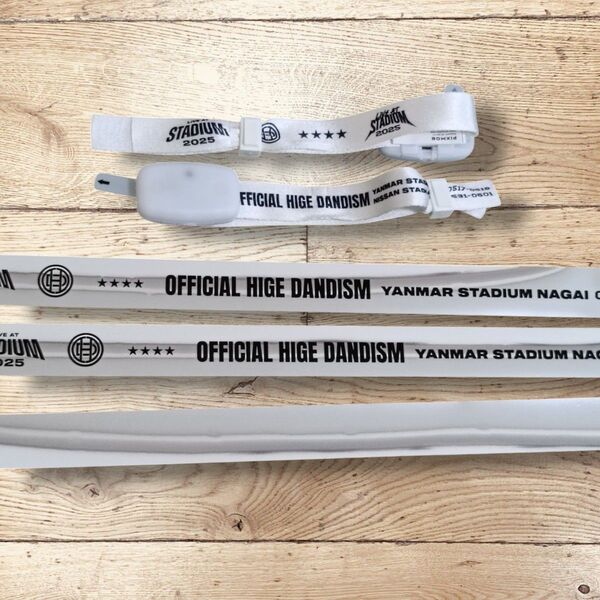 ヒゲダン 長居スタジアム 銀テ リストバンド2個 銀テープ