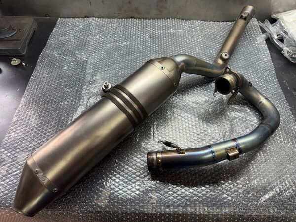 DR-Z400 Akrapovic チタンフルエキゾーストパイプ マフラー サイレンサー フルパワー
