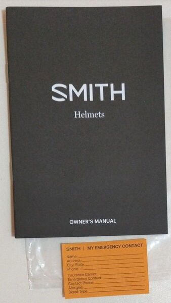 SMITH ヘルメット 取扱説明書