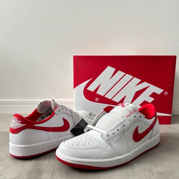 Nike Air Jordan 1 Retro Low OG "White and University Red"