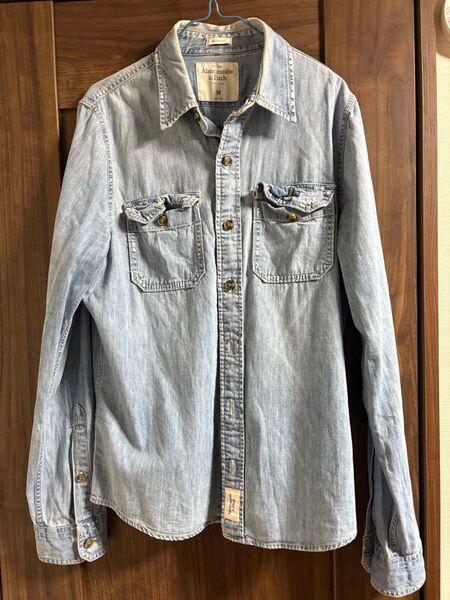 Abercrombie & Fitch 長袖デニムシャツ Mサイズ