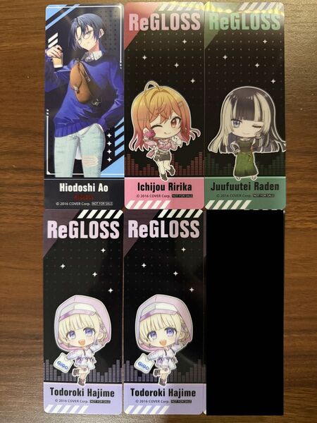ReGLOSS×GIGOキャンペーン クリアしおり 5枚