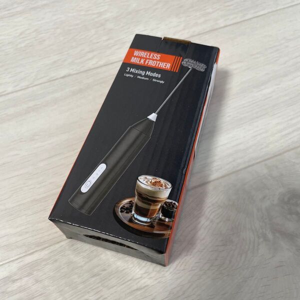 バリスタモデル.ワイヤレスミルク泡立て器 USB充電式 タイプC.3モード