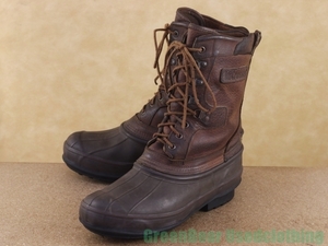 K414*USA made [ lacrosse La Crosse] Vintage bean boots is good taste tea Brown men's 8 26cm