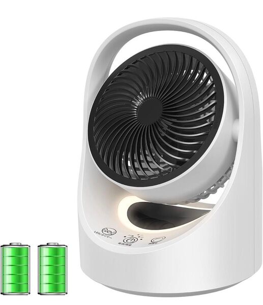 サーキュレーター コードレス 充電式 扇風機 兼用 DCモーター 静音【節電対策&最大25時間運転】USB