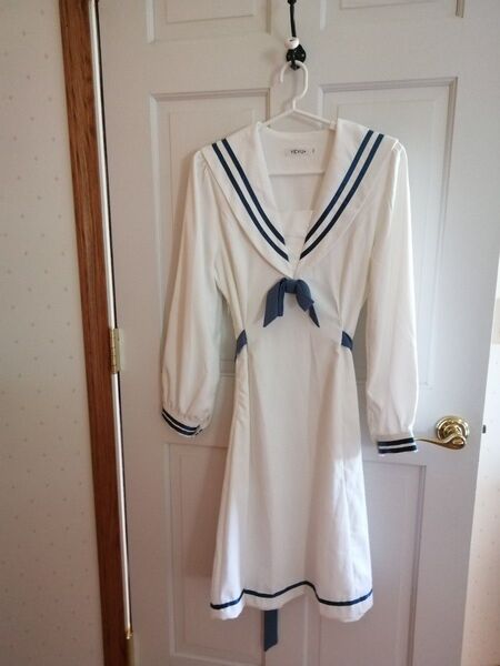 Belchic レトロ風 ドレス セーラーカラー ワンピース