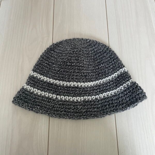 クラッシャーハット クロシェハット バケットハット ハンドメイド ニットバケハ バケハ ニットハット ニット帽 帽子 韓国
