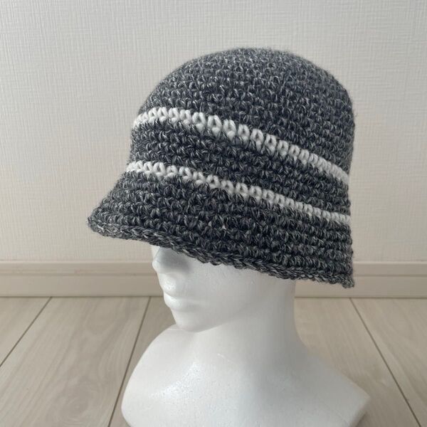 クラッシャーハット クロシェハット バケットハット ハンドメイド ニットバケハ バケハ ニットハット ニット帽 帽子 韓国