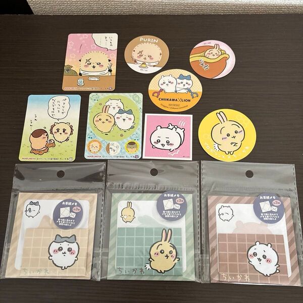 ちいかわミニ便箋 スライドマルチケース ちいかわシールまとめ売り★5