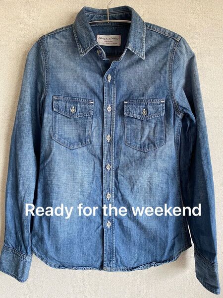 Ready for the Weekend レディフォアザウィークエンド デニムシャツ インディゴブルー Sサイズ