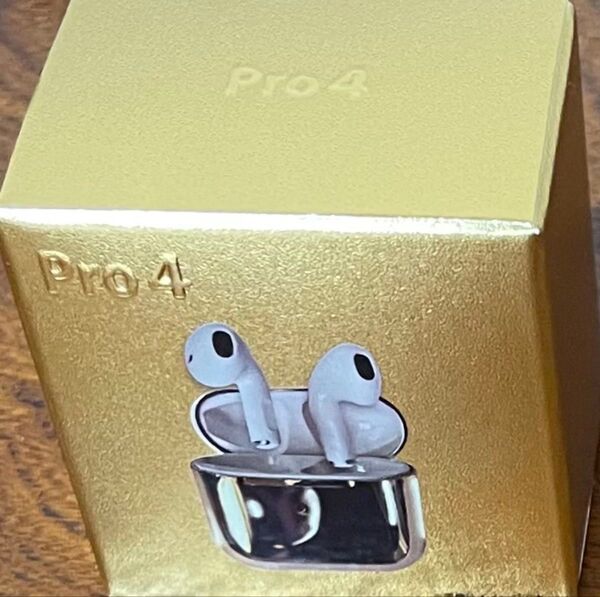 ワイヤレスイヤホン Pro4 メタリックゴールド YD-1768 新品未使用品
