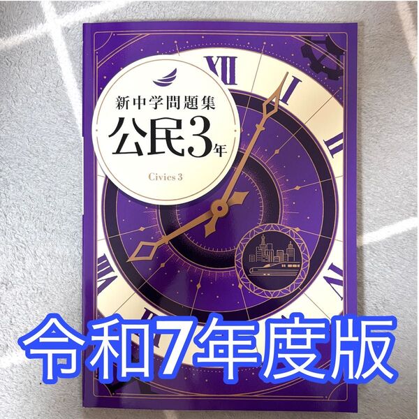 【新品・未使用】2025年版 公民3 社会 新中学問題集 標準編