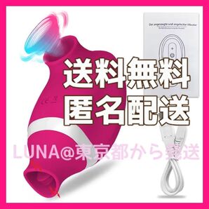 最安値!新品 匿名発送 ピンク バイブレーター 2in1 ウーマナイザー マッサージ器 吸うやつ ハンディマッサージャー 美顔器