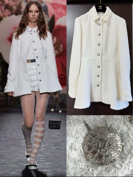 CHANEL CC 24S グリッター ツイード ジャケット36