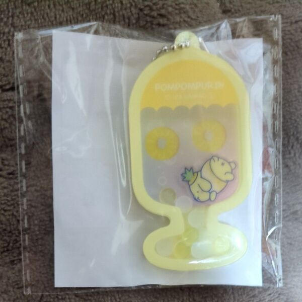 サンリオキャラクターズ フルーツポンチ柄キーホルダー ポムポムプリン