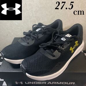 新品未使用 アンダーアーマー スニーカー UAチャージド パスート3 UNDER ARMOUR ブラック 27.5