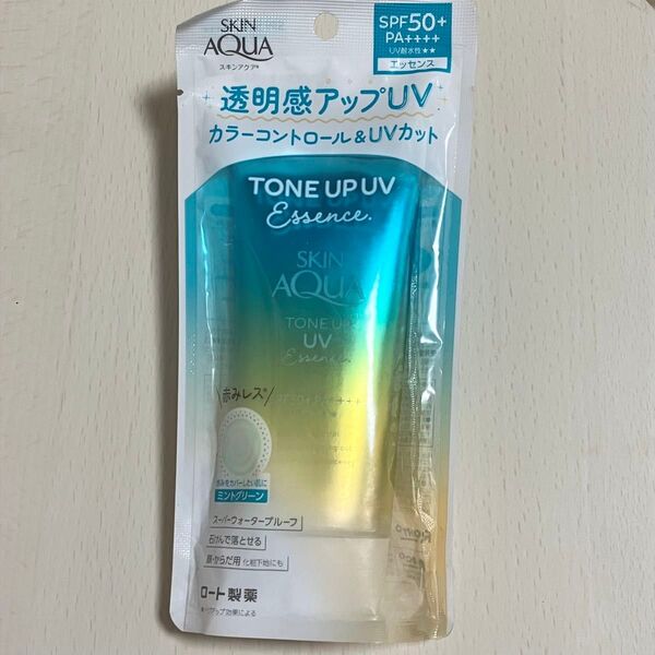 スキンアクア トーンアップUVエッセンス 日やけ止め ミントグリーン 80g SPF50+ PA++++