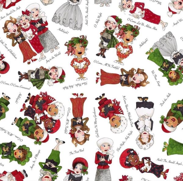 ロラライハリス生地 Tossed Carolers