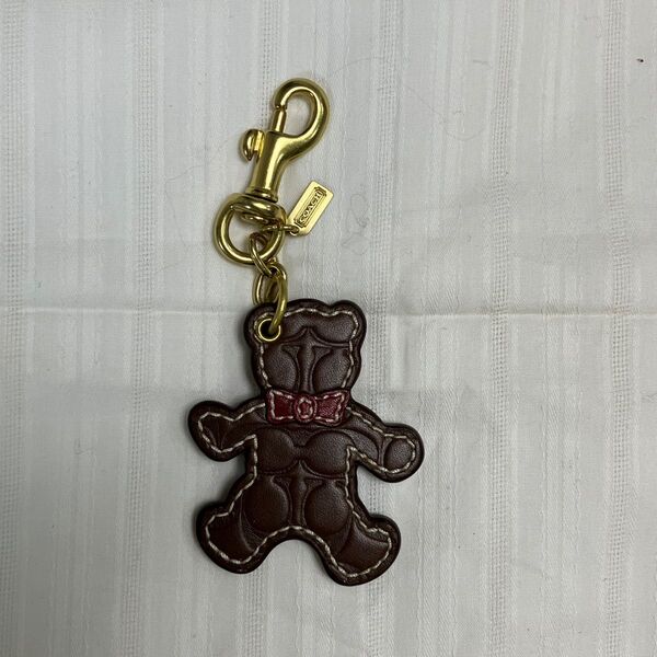 ☆未使用☆COACH コーチ クマ キーホルダー キーリング チャーム くま 熊 ベアー