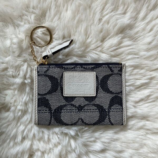 ☆美品☆COACH コーチ キーリング付き コインケース 小銭入れ カードケース