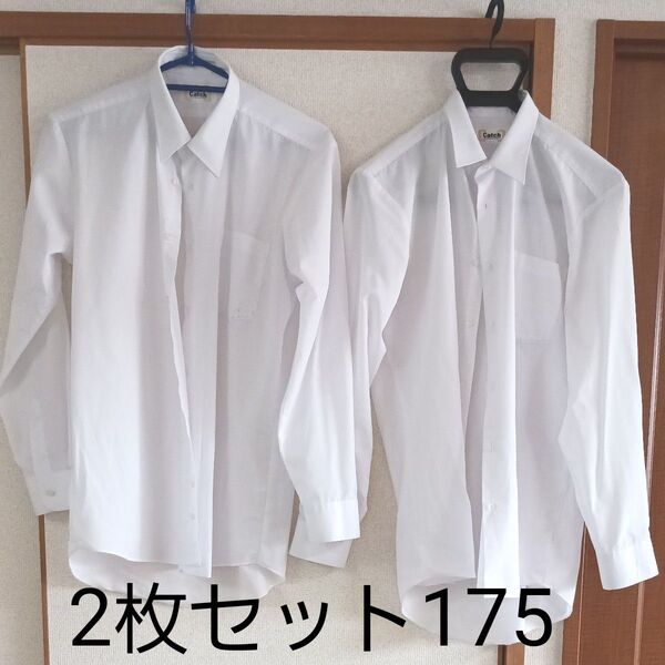 スクールシャツ 学生シャツ スクール ワイシャツ 175サイズ 白