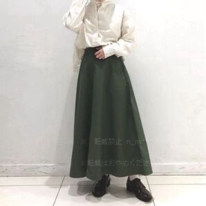 ストレッチコットンブレンドサーキュラースカート(丈標準80.5~84.5cm) UNIQLO