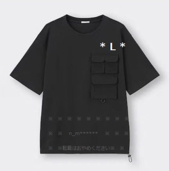 マルチポケットT(5分袖)NT+E ドローコード付き GU