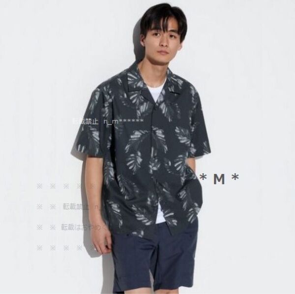 プリントオープンカラーシャツ UNIQLO