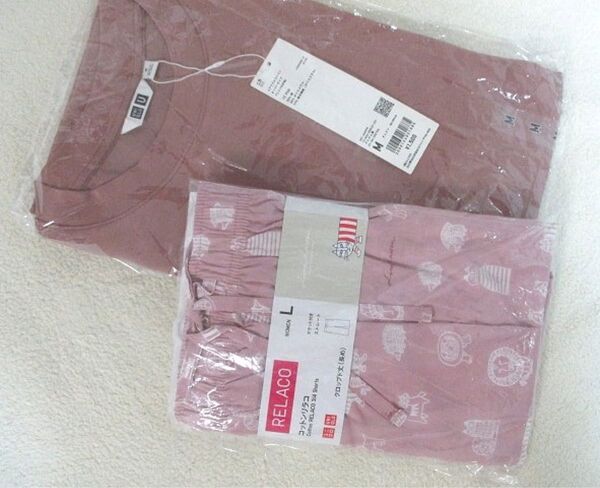 リサ・ラーソン コットンリラコ & エアリズムコットンオーバーサイズTシャツ(5分袖) UNIQLO