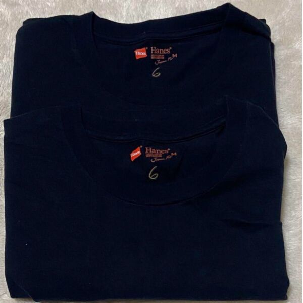Hanes ヘインズ 6 ロク ユナイテッドアローズ Mサイズ ブラック 黒 Tシャツ 半袖Tシャツ トップス