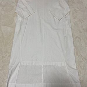 Midi Umi ミディウミ ロング シャツ ワンピース ブラウス 白 ミズイロ 麻 綿 コットン