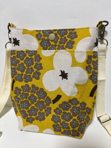 ハンドメイド ポシェット ショルダーバッグ 花柄