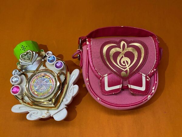 経年保管品 スイートプリキュア 変身ブローチ キュアモジューレ 専用ポーチ付き フェアリートーン ソリー