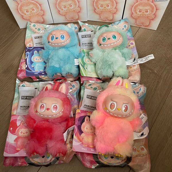 THE MONSTERS Big into Energy シリーズ ぬいぐるみペンダント POPMART ラブブ 4体セット