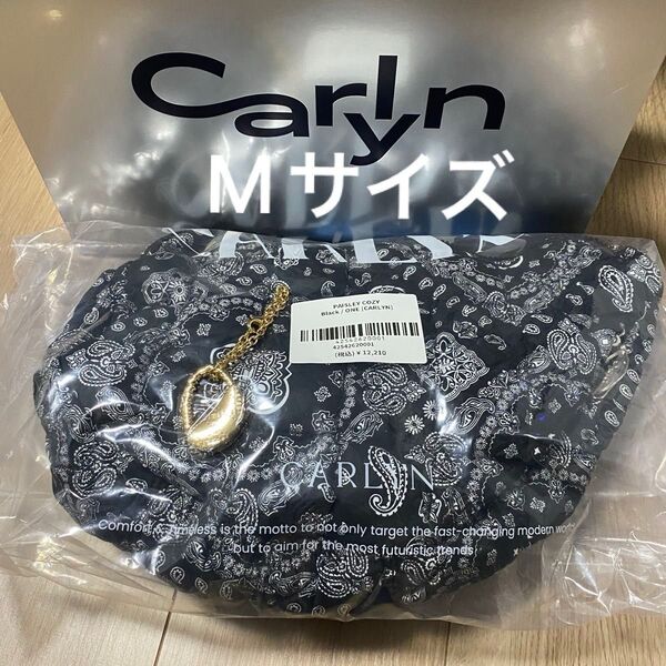 CARLYN 心斎橋PARCO 大阪限定 ペイズリー コージーバッグ カーリン ブラック Mサイズ 新品 未開封 限定チャーム付き