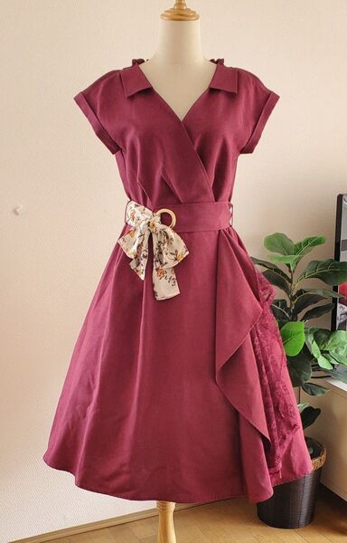 美品 axes femmeラップ風シャツワンピ
