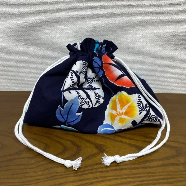 保冷シート付き巾着袋