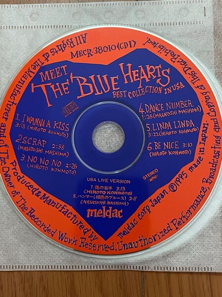 THE BLUE HEARTS BEST COLLECTION IN USA 2枚組 ベストアルバム セル版